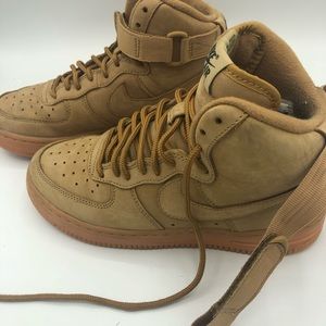 Nike Air Force 1 high top suede sneakers